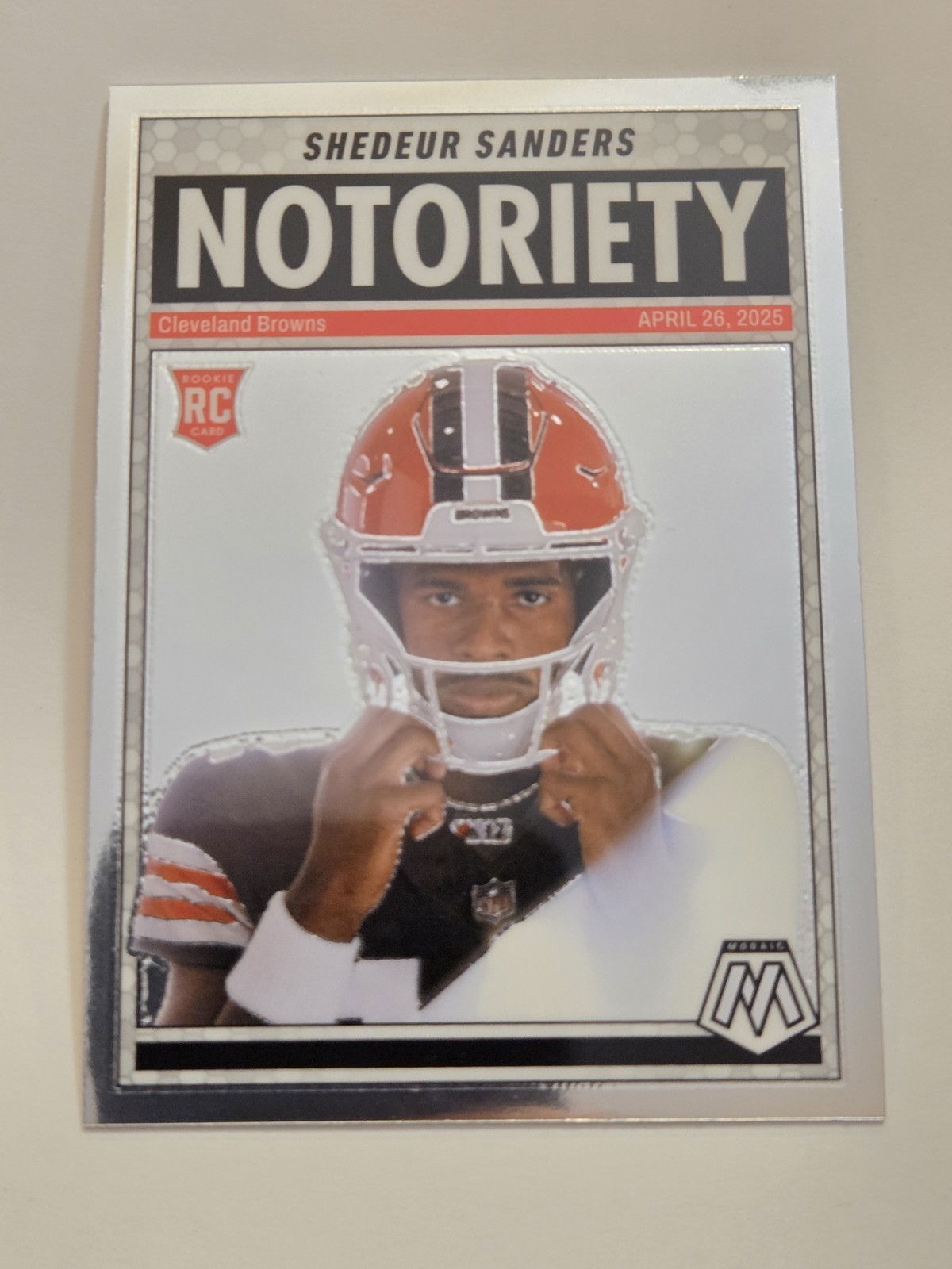 2025 Panini Mosaic - Notoriety Shedeur Sanders #13 (RC)