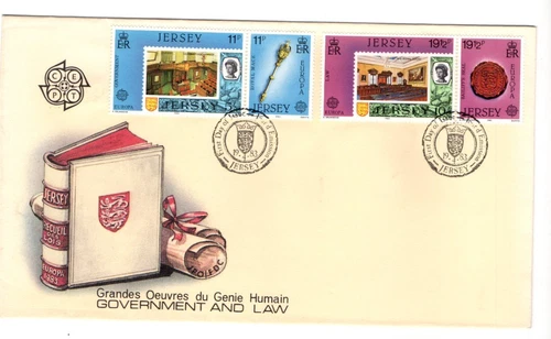 1983 JERSEY - GOVERNMENT & LAW FDC FROM COLLECTION K52
