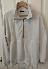 Woman s Oversized 1/2 Zip Sweatshirt- XL