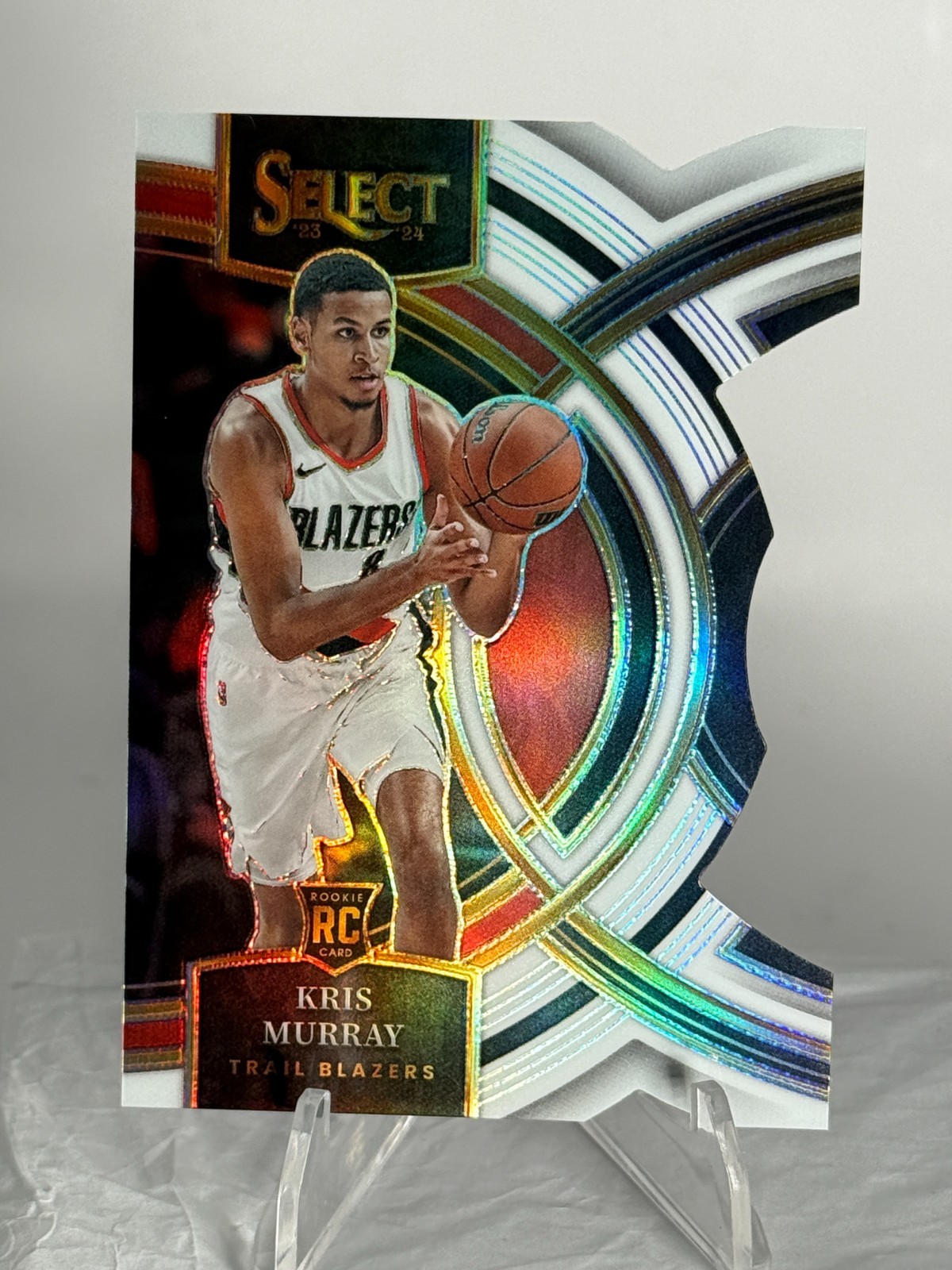 2023-24 Select - Premier Level Kris Murray #120 White Prizm Die-Cut /149 (RC)
