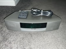Bose Wave Music System Silver CD Player AM/FM Radio w/ Remote Tested Works