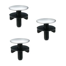 3 Pcs Kitchen Sink Hole Cover Faucet Tap Silver