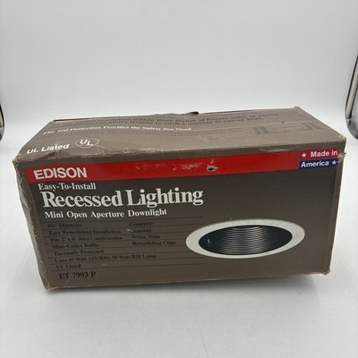 edison recessed lighting et7993p mini open aperture downlight