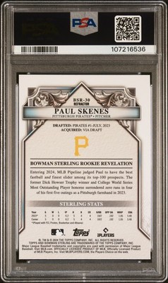 2024 Bowman Sterling - Rookie Paul Skenes #BSR-30 Refractor /199