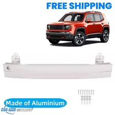 Aluminum Silver Front Bumper Reinforcement For Jeep Compass Renegade 2017-2021