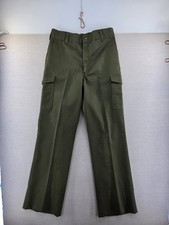 Vtg Boy Scouts of America Uniform Pants Fits 31x31" Cargo Green BSA Talon Zip