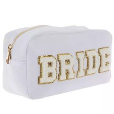 Women's Unbranded Bride Cosmetic Bag One Size White Gold