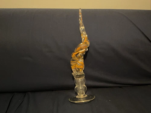 Vintage Murano Venetian Glass Figurine 14” Tall