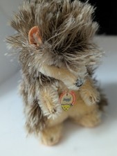 Vintage Original STEIFF "Joggi "Hedgehog Genuine Mohair Rare Made In Germany 5"