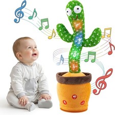 Dancing Talking Cactus Baby Toys Interactive Toy Repeating Records
