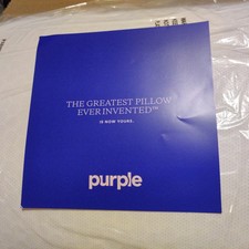 The Purple Harmony Pillow KING SIZE Medium White Hex Grid No Pressure Open Box