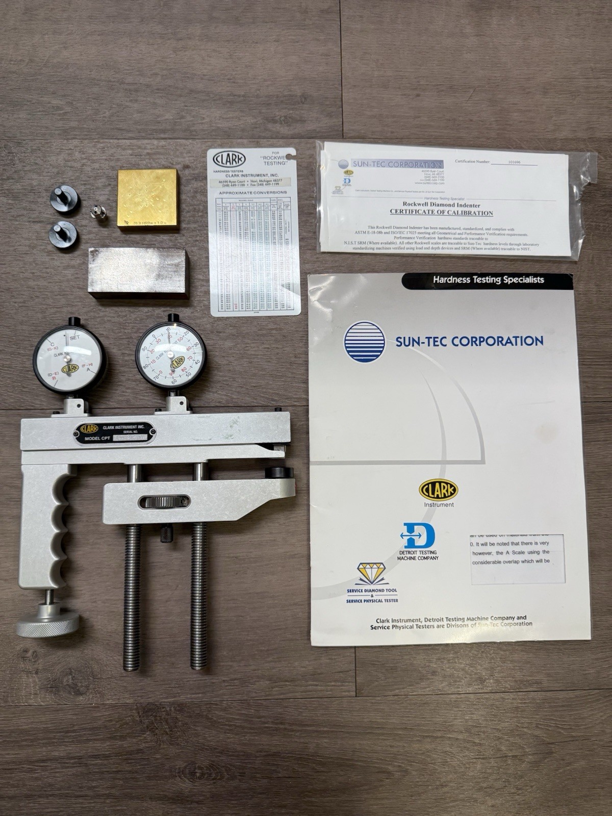 Clark CPT Portable Rockwell Hardness Testing System (CPT) Tester