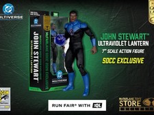 SDCC 2026 McFarlane DC Multiverse John Stewart Ultraviolet Lantern Gold