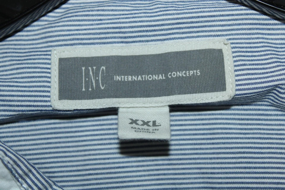 I.N.C. Botón enrollable International Concepts Pearl botón a presión vaquero talla XXL Foto 3 de 4