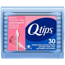 Hisopos de algodón Q-Tips, puntas de precisión, artículos de tocador de tamaño de viaje para belleza y hogar,