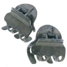 French Cutout Teeth Hair Clip Pair - Verdun