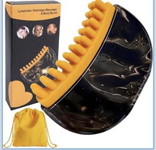 Lymphatic Drainage Massager Gua Sha Tool Contour Brush Face Jaw Body Massage