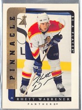 1996-97 Be A Player Autographs #138 Rhett Warrener