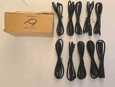 10 PACK 3 Foot ft 3 Pin XLR Male To Female DMX Cables NEW