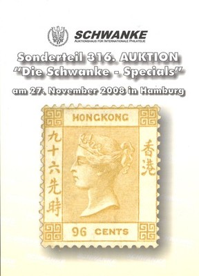 316. Schwanke-Auktion, Hamburg Nov. 2008: ''Die Schwanke-Specials''