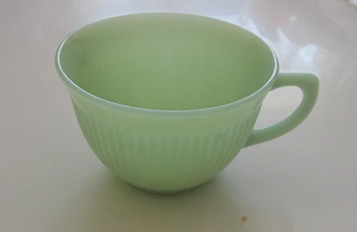 Vintage Fire King Tea Coffee Cup Jadeite Oven Ware 2.5 x 3.75"