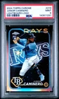 2024 TOPPS CHROME LIGHTBOARD LOGO #213 JUNIOR CAMINERO ROOKIE RC PSA 9