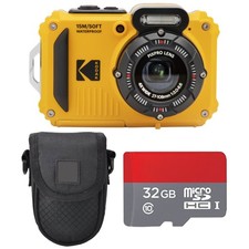 KODAK PIXPRO WPZ2 Digital Camera Black Point Shoot Case 32GB SD Card