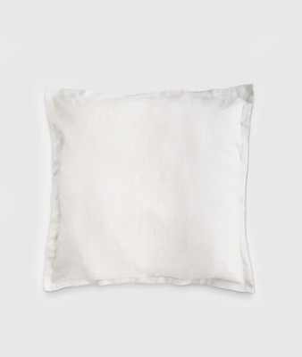 QUINCE EUROPEAN LINEN EURO PILLOW SHAM SET (2) 26 X 26  WHITE |MSRP $59.80