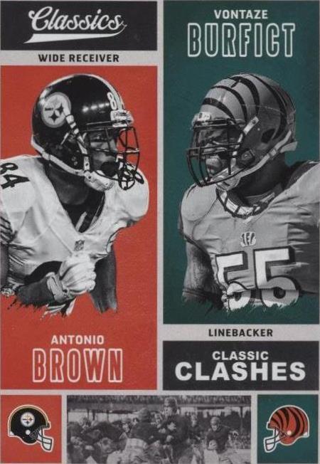 2017 Panini Classics Antonio Brown Vontaze Burfict #CC-ABVB - 1 of 2