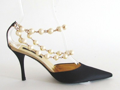 designer ankle strap heels