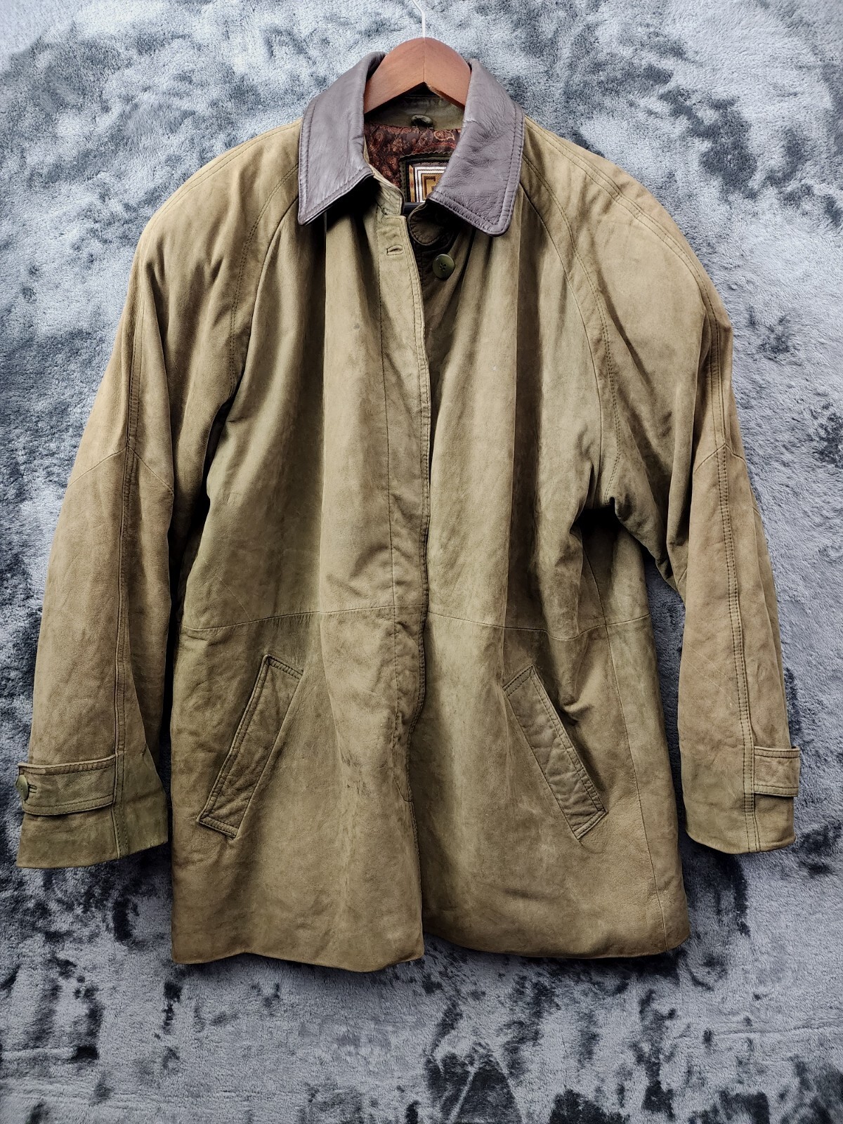 G3 Global Identity Western Style Leather Coat Olive G… Gem