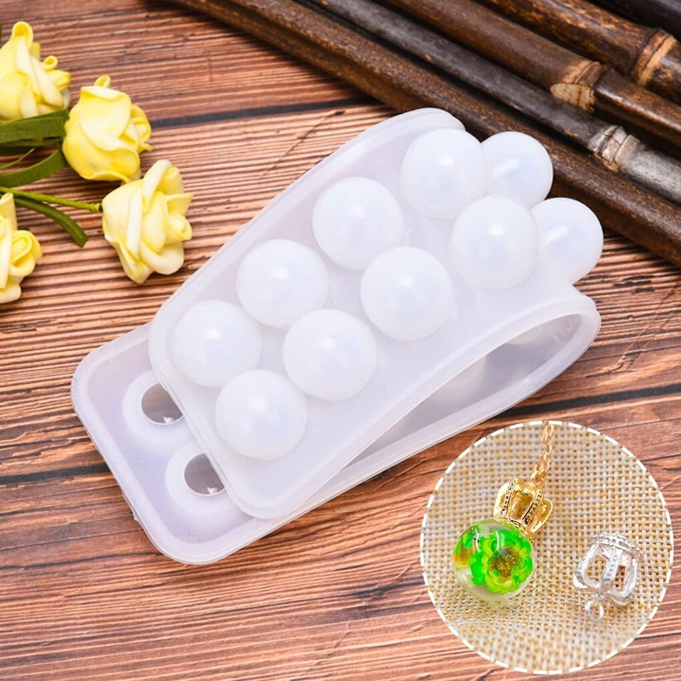 DGN 20 Stampi In Silicone Per Gioielli, 5 Stili In Resina Con Ciondolo A Forma Di Foro, Stampi Per Resina Epossidica Per Appendere Gioielli Portachiavi Ciondoli Fai Da Te - Foto 4