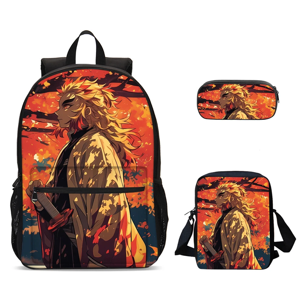 demon Kyoujurou Backpack Set for Boys and Girls