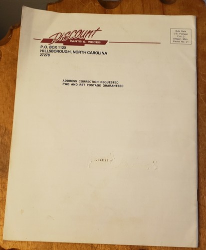 Vintage 1986 Discount Part & Pieces Impala, Nova, Camero & Chevelle Car Catalog - Picture 4 of 4