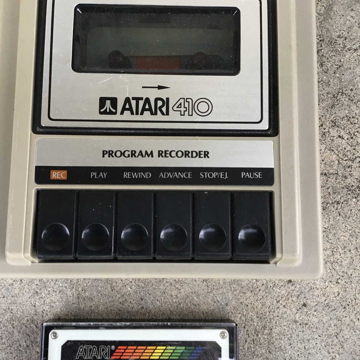 ATARI 410 アタリ プログラム レコーダー Vintage Atari 410 Program Recorder Cassette Player Space