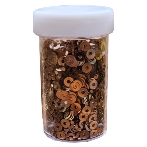 3mm Flat Round Sew on Sequins, 6gms per Storage Tube, Available in 21 Colors - Picture 17 of 30