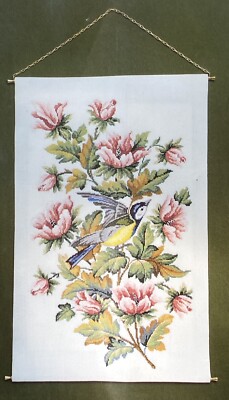 Oehlenschlager Design Billede 77605 Bird Leaves Flower Rare Pattern Hard To Find