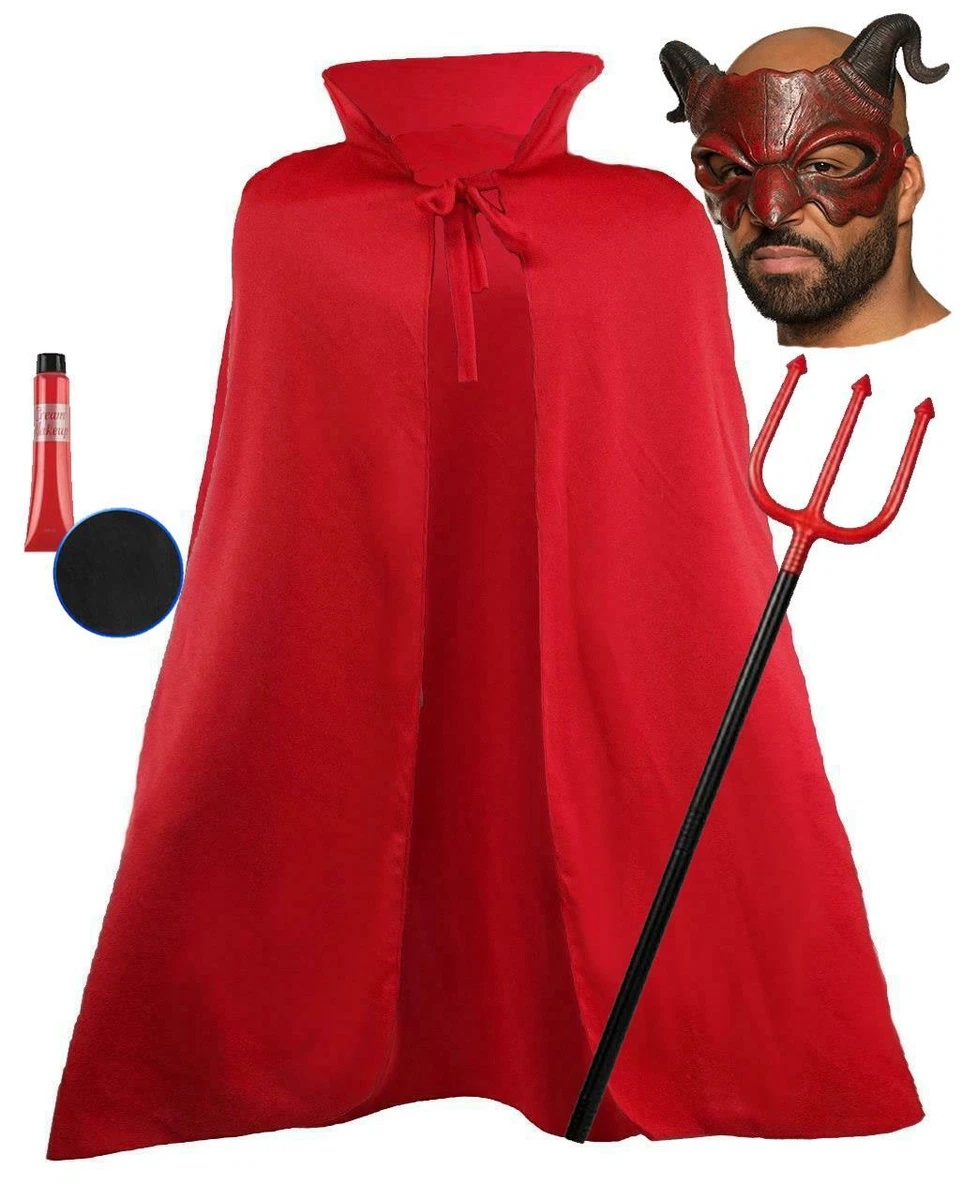 Halloween Devil Demon Satan Lucifer Half Face Mask 60