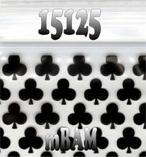 100 PACK  BLACK CLUBS 15125 Apple Zip Baggies 1.5X1.25" Mini POLYBAGS