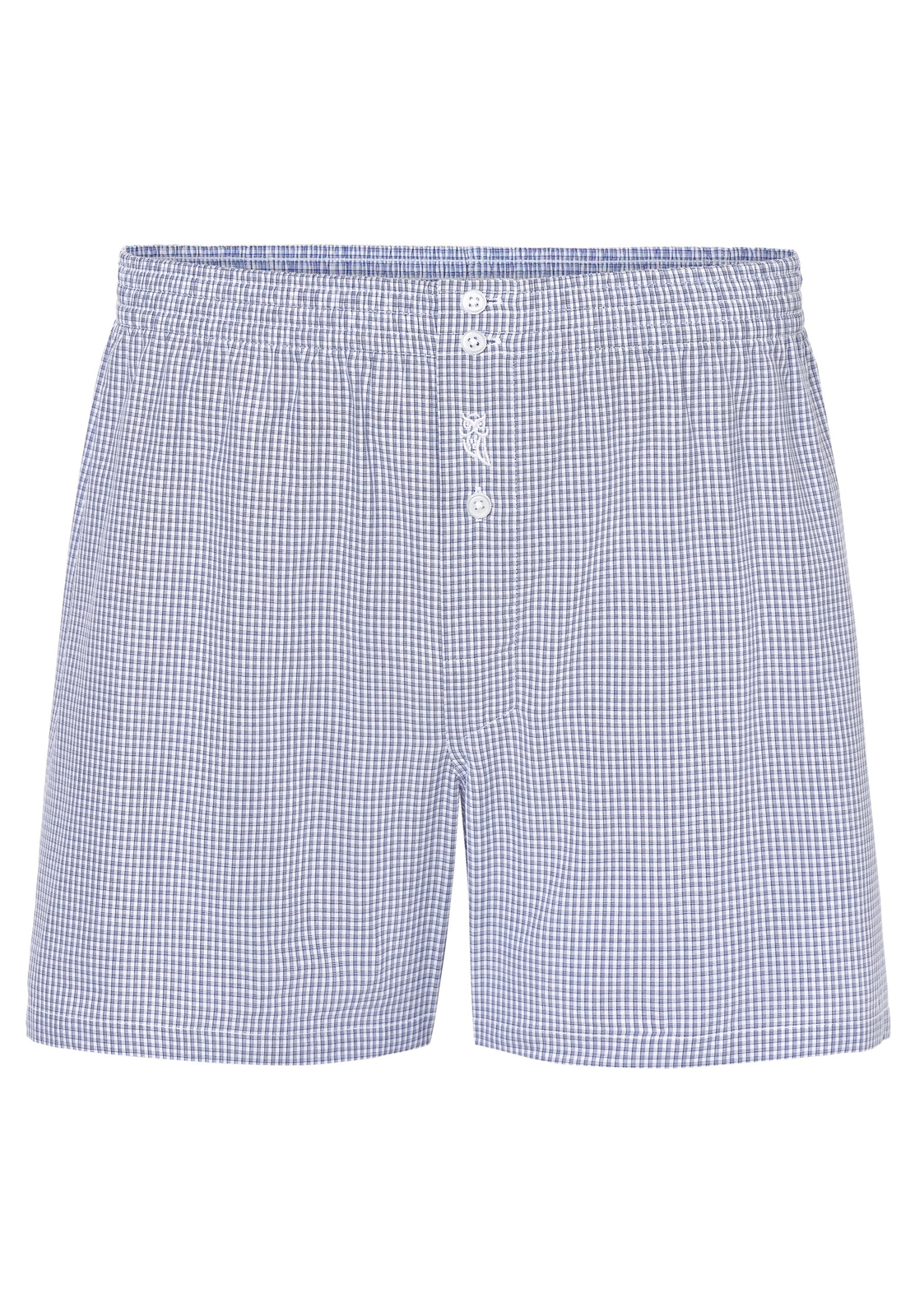 Calzoncillo Bóxer Hombre Tela Cuadros - Azul