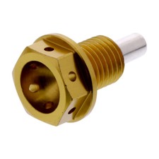&Ouml;lablassschraube Alu gold passend f&uuml;r Kawasaki ZZR 1400  Bj. 2006-2011