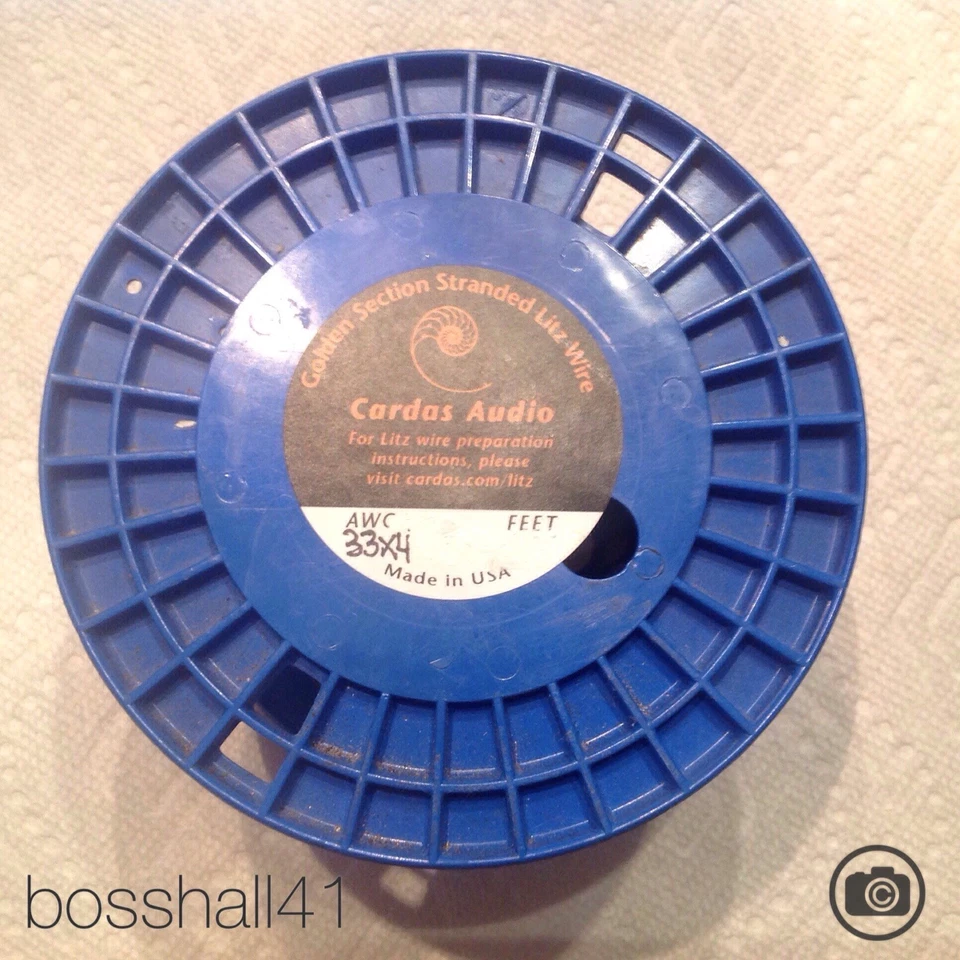 Conjunto de fios Cardas Litz braço de som 20 polegadas ou 50,8 cm com chão sem clipes - Imagem 2 de 4