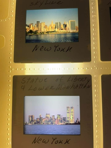 20 diapositivas de NYC 35mm múltiple de Torres Gemelas WTC ver fotos MUY RARO 1 de un TIPO - Imagen 5 de 6