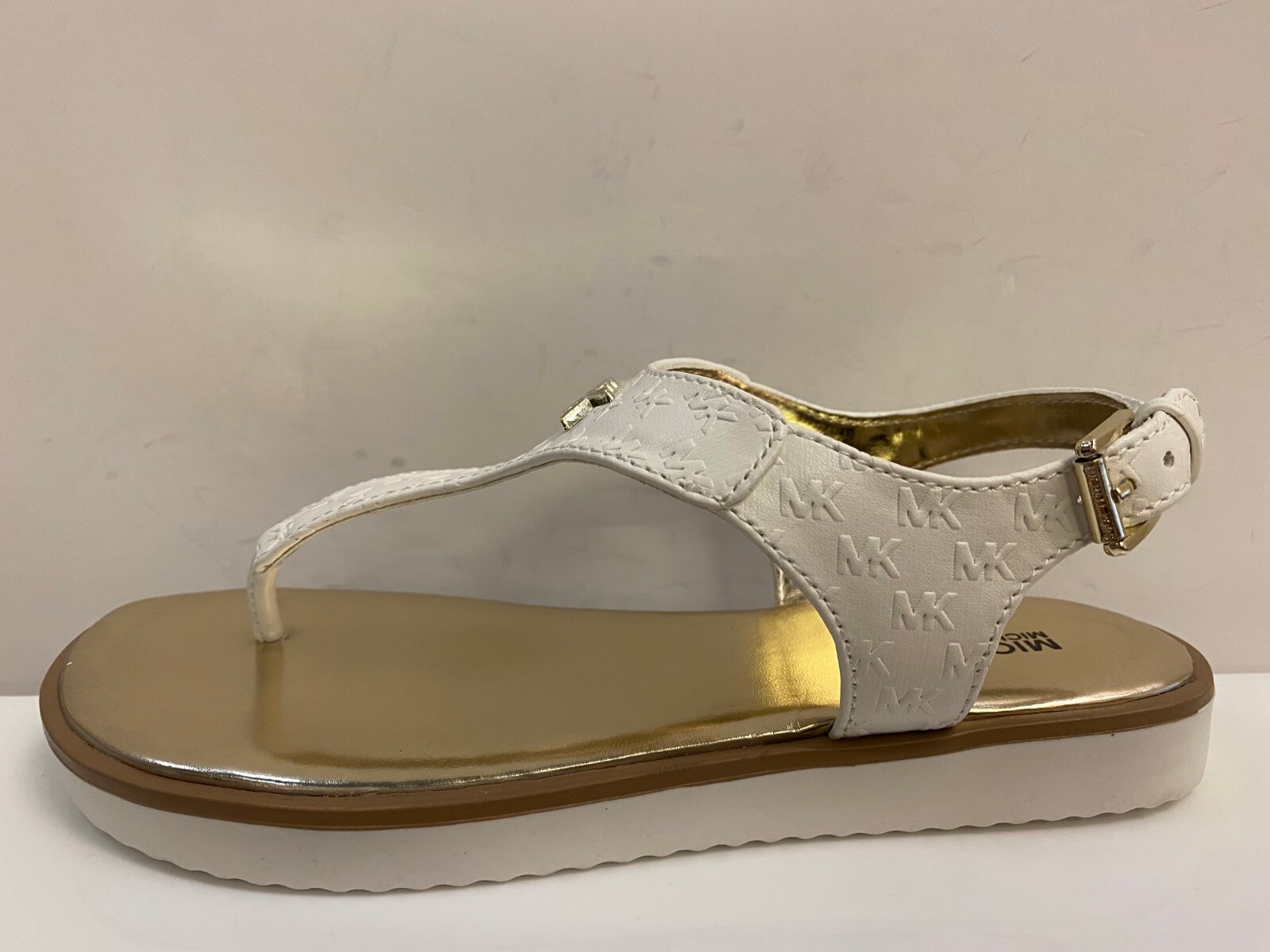 michael kors gold flip flops uk
