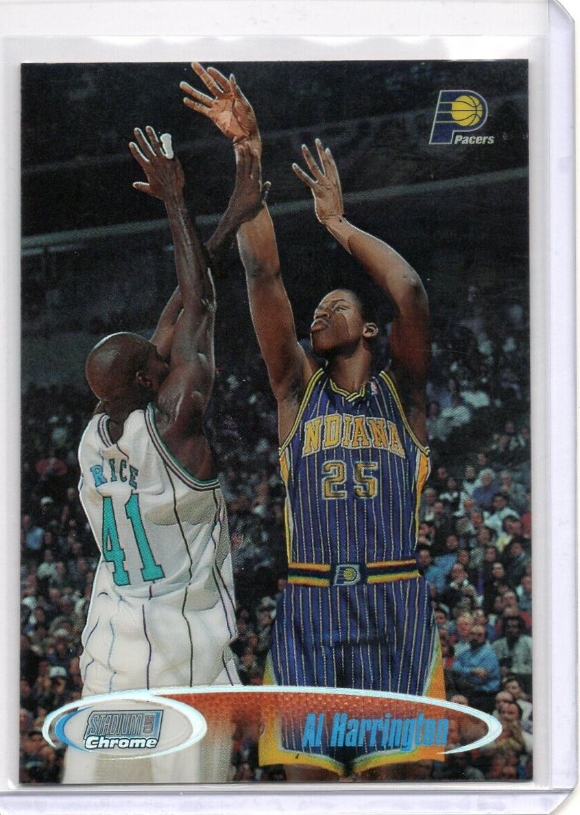 1998-99 Stadium Club Chrome Refractor #SCC40 Al Harrington RC SP NM+