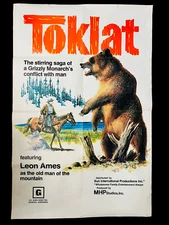 TOKLAT Original Vintage 1971 Movie POSTER 27x40 Leon Ames Grizzly MGP Studios