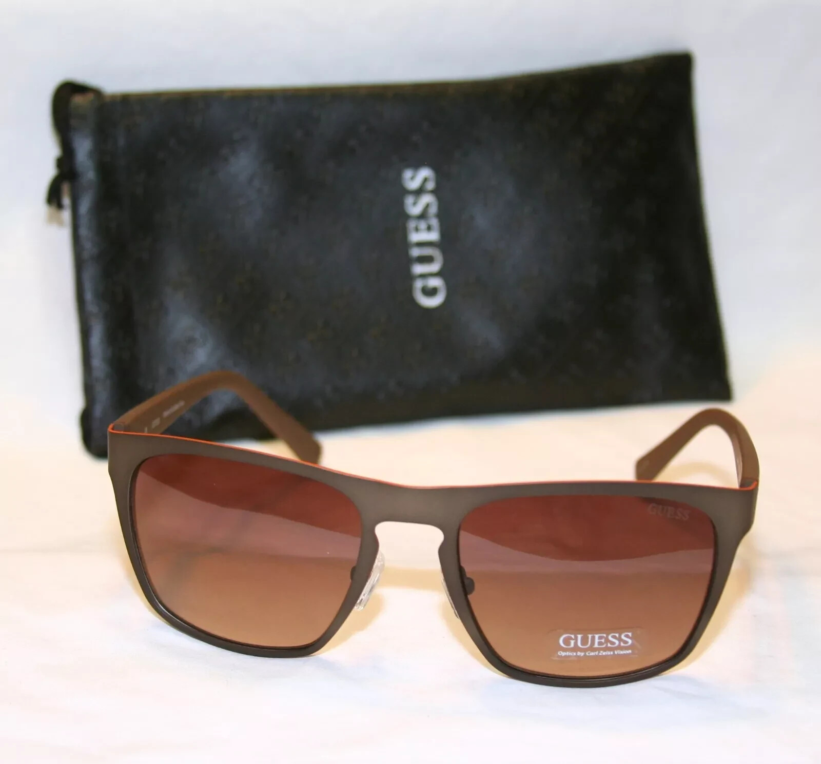 Guess Men's Sunglasses GU6815-BRN-34 Brown Bronze Metal Frames NEW Authentic