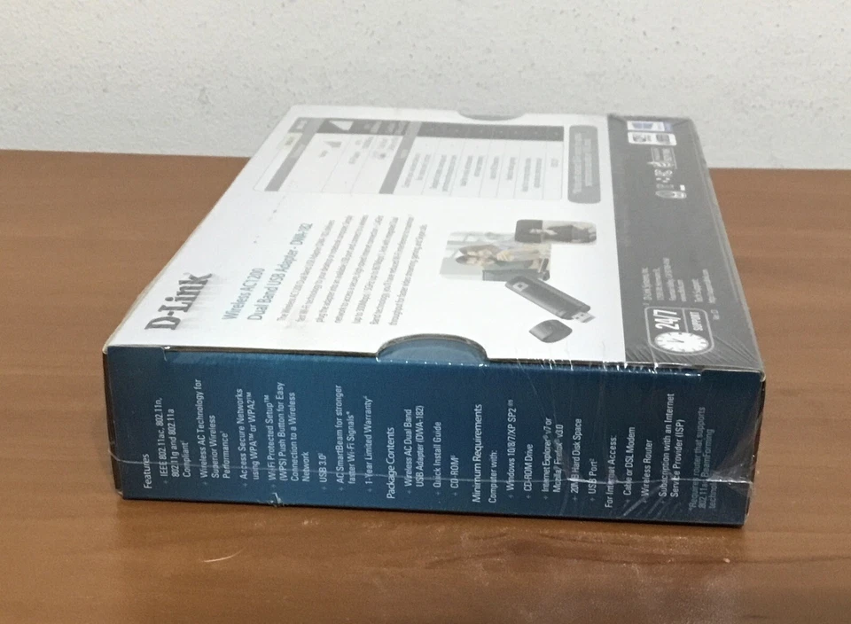 D-link Wireless AC1200 Dual Band USB Adapter new Sealed - Image 4 of 4