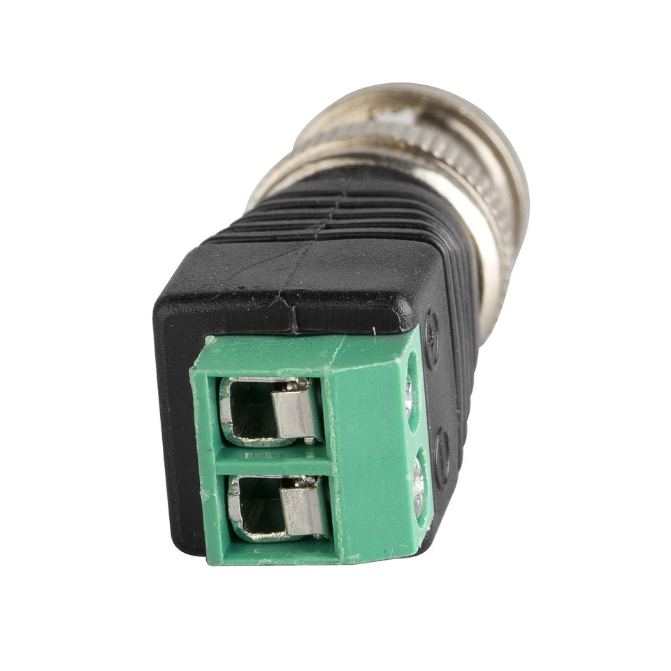 10pcs BNC Balun Connector Security CCTV Camera Video Coax Cable Screw Terminal - Image 3 of 4