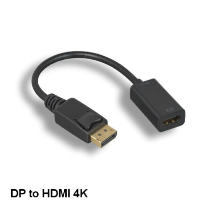 KNTK Displayport Male to HDMI Female Adapter Cord w